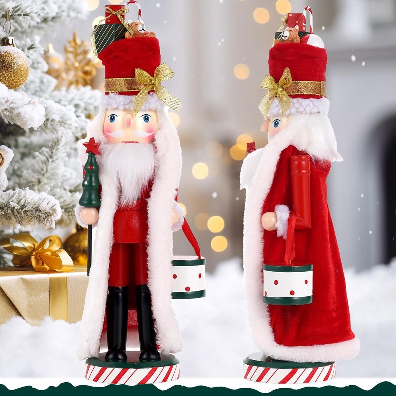 BXO Store Classic Nutcracker Soldier Decor - Christmas Table Centerpiece, Mantel Decor for Holiday, Traditional Christmas Figurine for Home Festival Decorations (Red & White) - Image 4